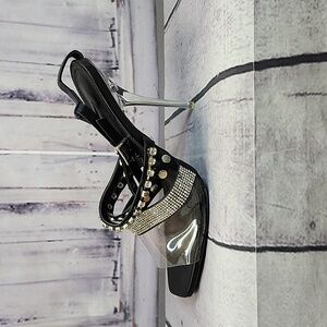 Mackin J Rhinestone And Studded Heels